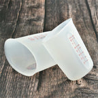 2pcs Silicone Measuring Cups 250ml/500ml | Reusable Resin Mixing Cup for DIY Craft & Jewelry