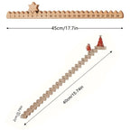 Wooden Countdowns Holiday Ornament Christmas Stairs Climbing Advent Calendar