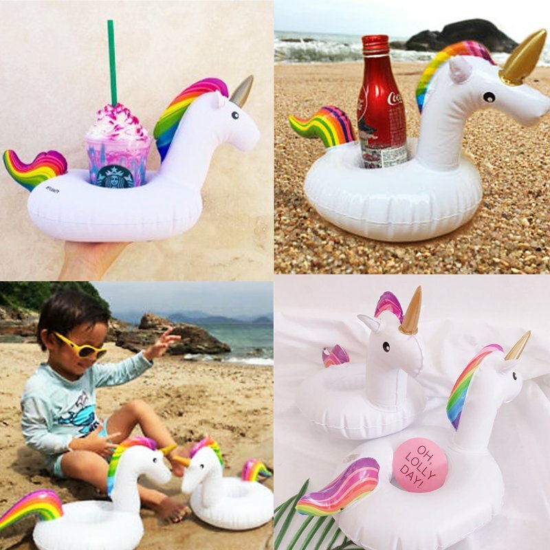 Inflatable Pool Drink Holder – Floating Cup Can Beer Holder for Pool, Beach & Bath Party
