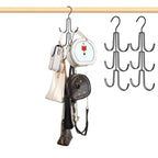 2PCS Multi-Layer Clothes Hanger Hook – Space Saving Closet Organizer for Bags & Clothes
