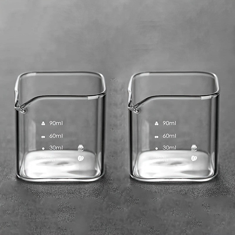 2PCS 500ml Glass Measuring Cups With Handle V-Shaped Spout Kitchen Liquid Beaker