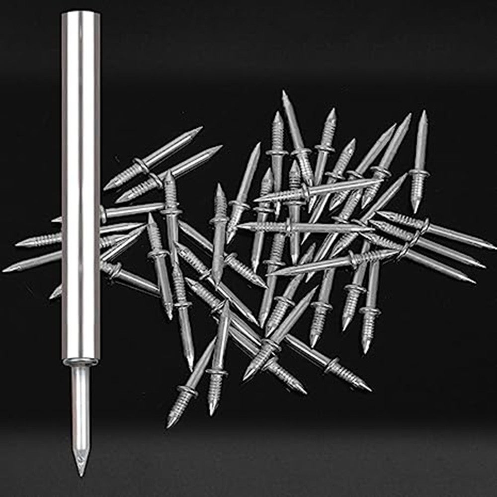 Install tool with a pile of nails