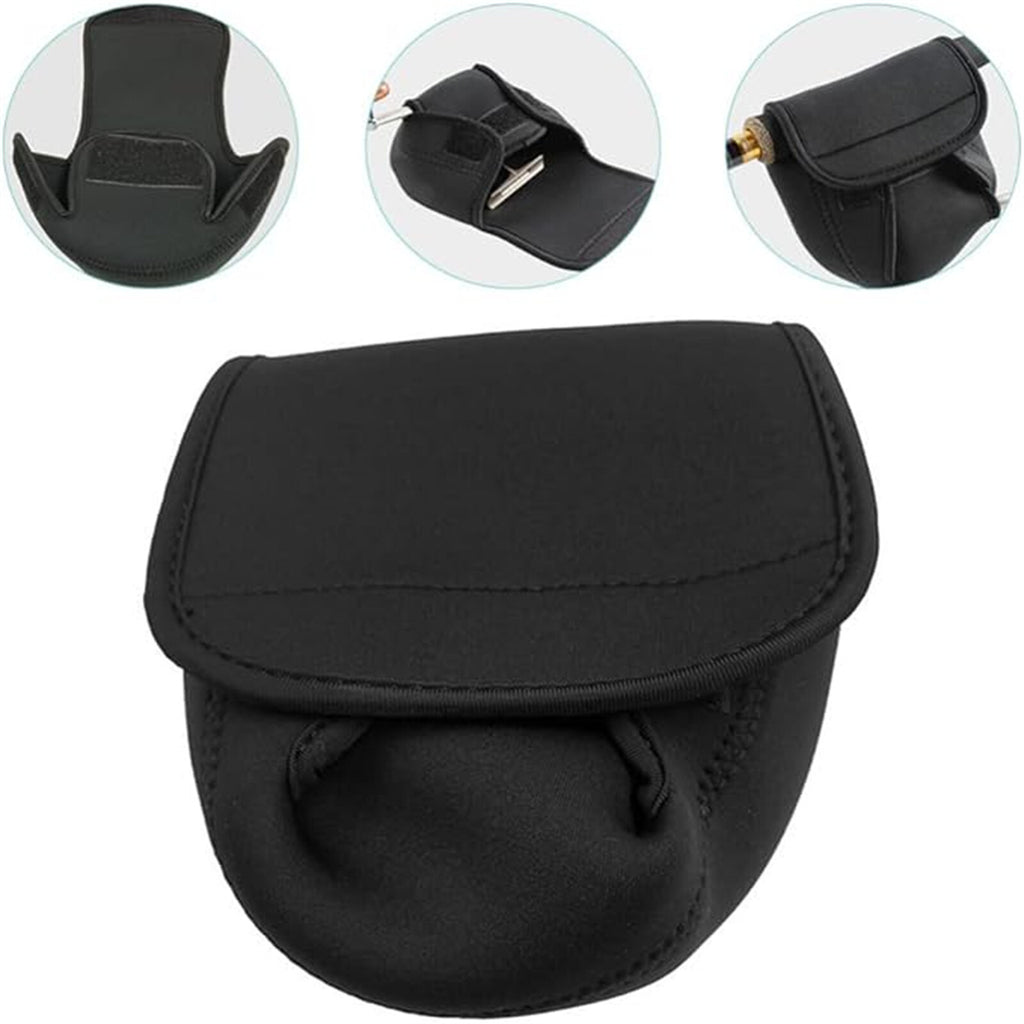 2PCS Fishing Reel Covers Neoprene Waterproof Protective Case Spinning Reel Pouch