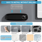 No drill Wall mounted Toothbrush Holder 4 slot Bathroom Storage Organizer AU