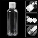 10pcs 50ml Refillable Travel Bottles | Clear PET Squeeze Cosmetic Lotion Containers