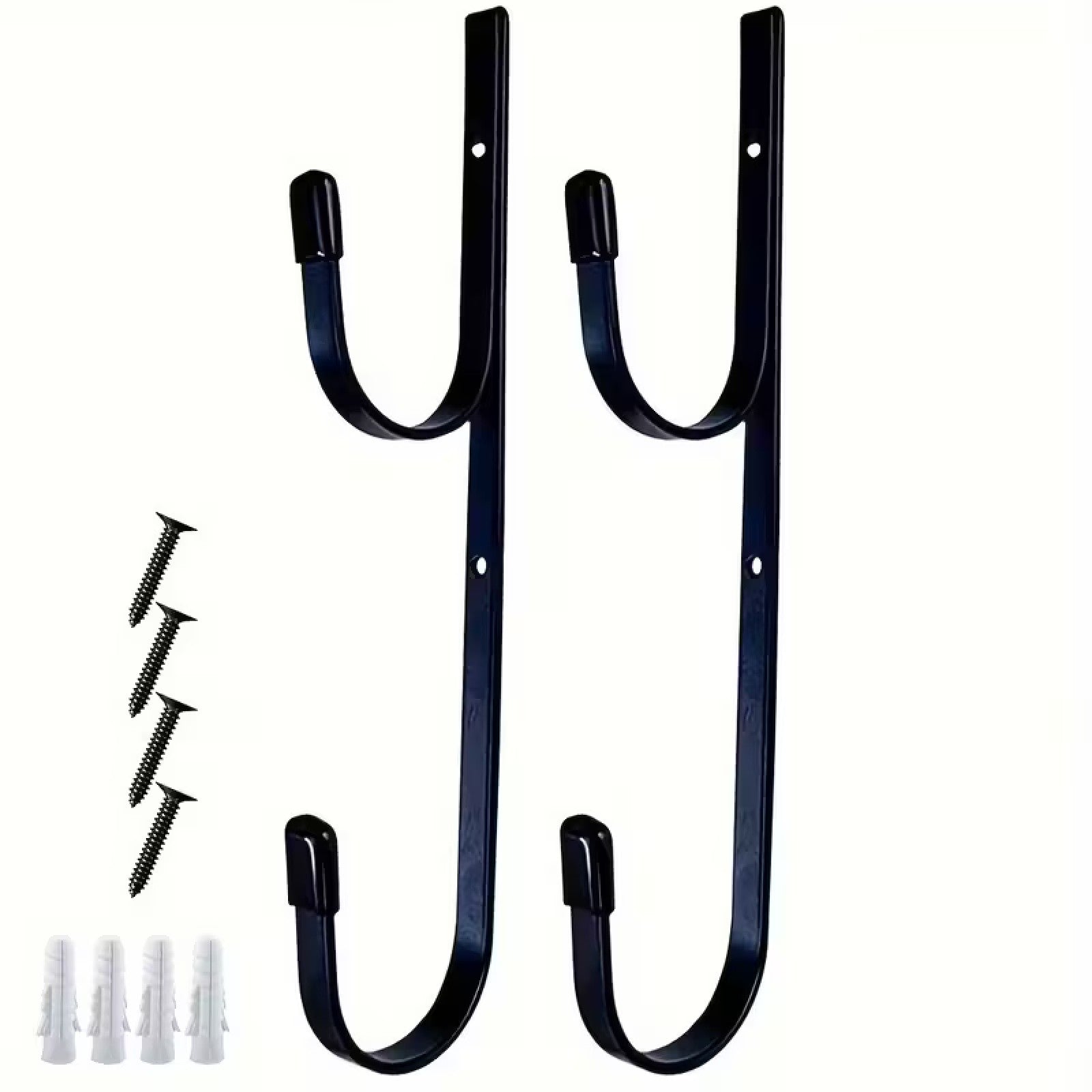 2/4pcs Pool Pole Hanger Hooks | Aluminum Wall Mount Holder for Pool Tools & Accessories