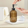 2PCS 400ML Shower Soap Dispenser Pump Bottles Shampoo Conditioner Refillable