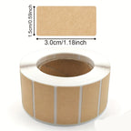 Small Kraft Blank Label Sticker Name Labels Kitchen Food Book Stationary Jar AU