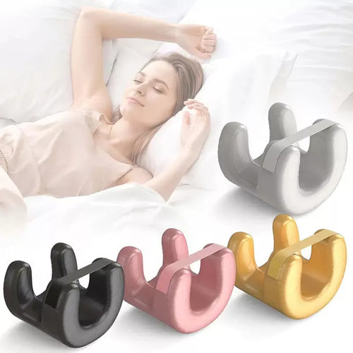Beauty sleep pillow with contoured neck support