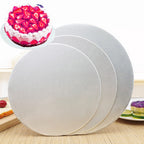 30PCS Silver Round Cake Boards Kit 6 8 10 Inch - Thick Foil Cardboard Cake Base Set