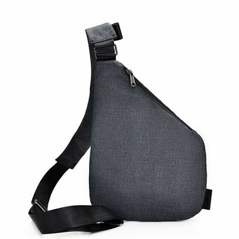 Men’s Anti Theft Travel Shoulder Bag - Waterproof Portable Chest Sling Pocket Bag