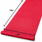 10M Red Carpet Aisle Runner 1.2m Wide | Wedding Party Event Awards Floor Mat