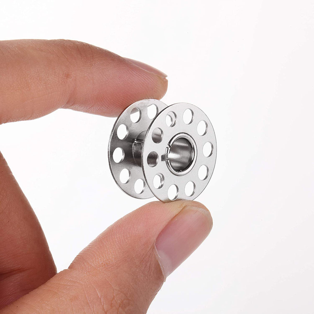 50PCS Metal Bobbins Sewing Machine Spool Bobbin For Brother Janome Singer Craft