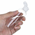 10pcs 50ml Refillable Travel Bottles | Clear PET Squeeze Cosmetic Lotion Containers