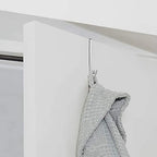 10pcs 5mm Stainless Steel Over The Door Hook Adjustable Door Hanger Rack Cloth