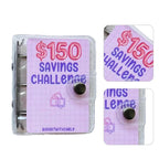 2 Pack Money Saving Challenge Binder – Mini Budget Envelope Savings Book for Cash Budgeting and Financial Goals