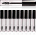 50PCS 10ml Empty Mascara Tube with Brush Wand Eyelash Serum Bottle Refillable