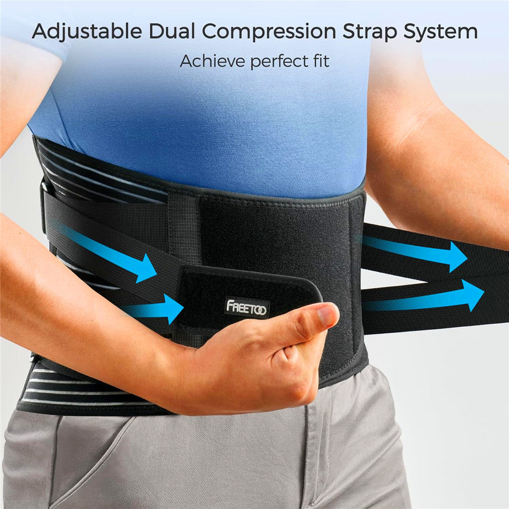 Adjustable dual compression straps