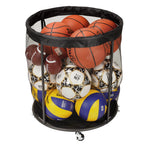 Garage Sports Ball Storage Cart | Rolling Mesh Organizer for Basketball, Soccer & Equipment