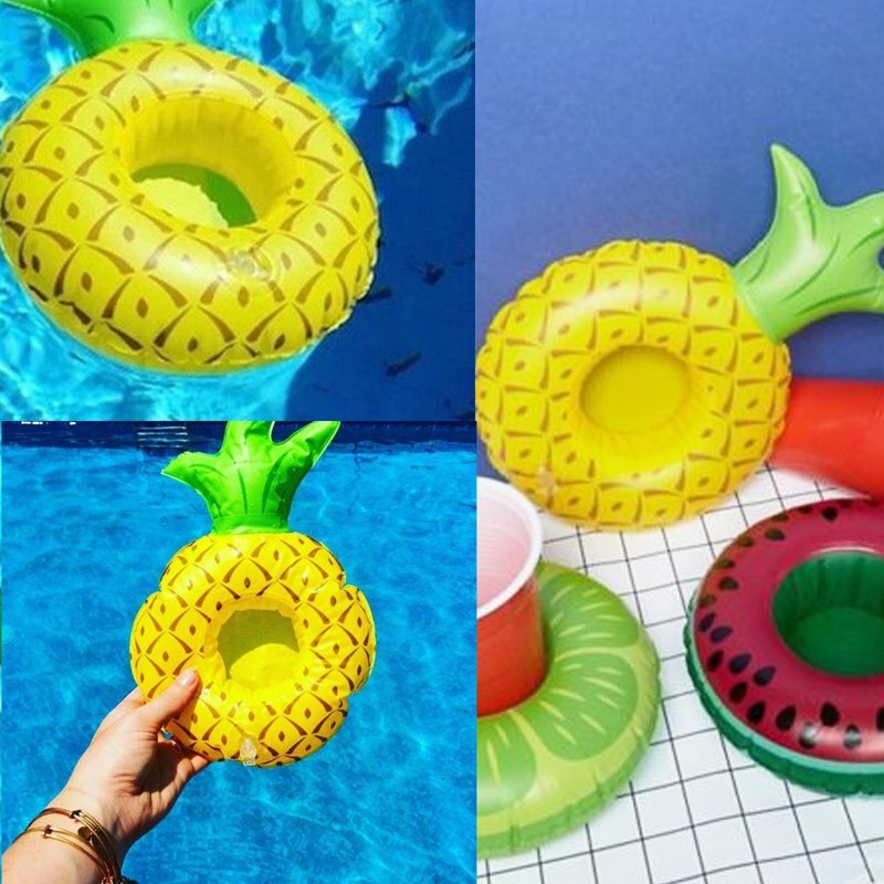 Inflatable Pool Drink Holder – Floating Cup Can Beer Holder for Pool, Beach & Bath Party