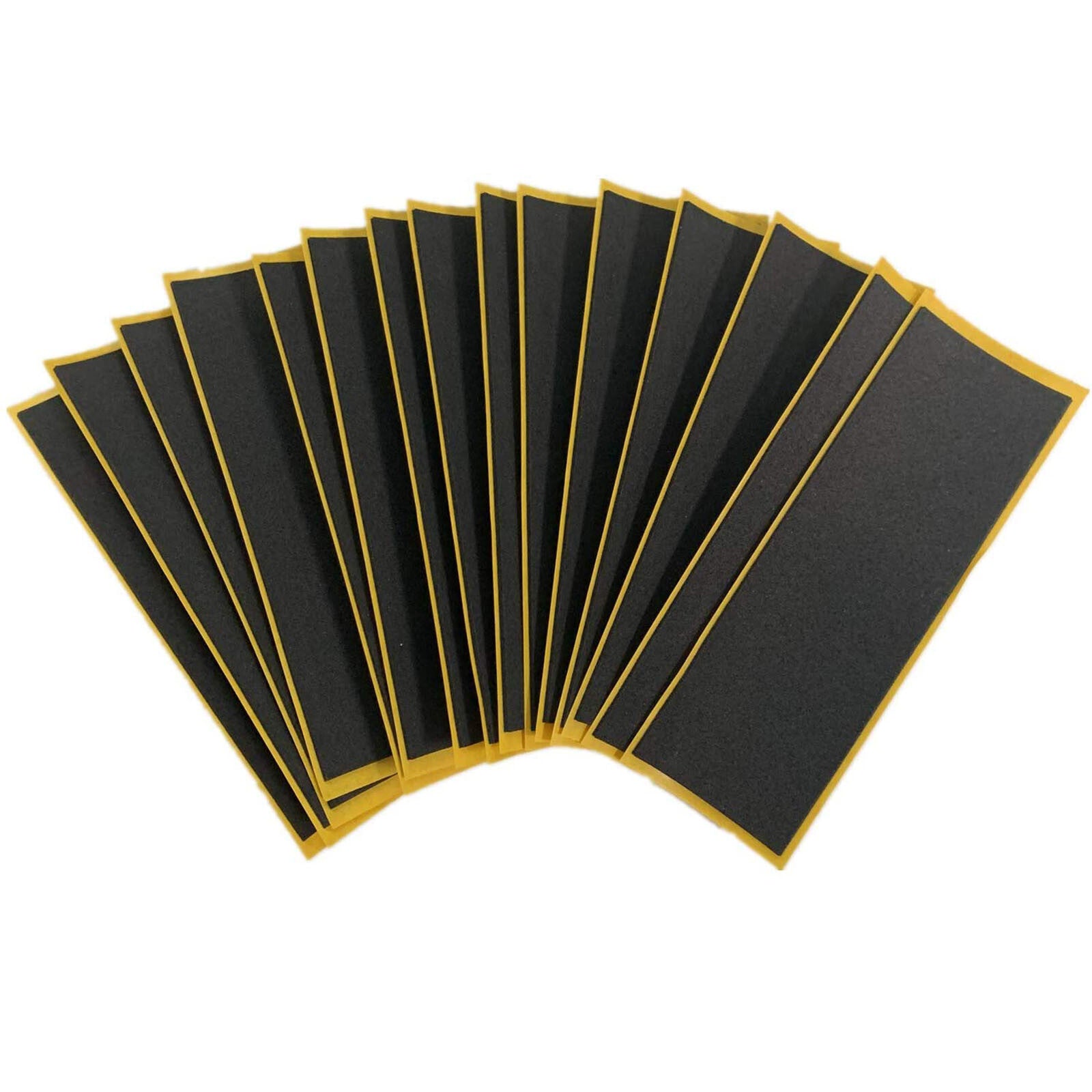 50PCS Fingerboard Foam Grip Tape Sheets – Black Professional Grip Tape for Mini Skateboards 38x110mm