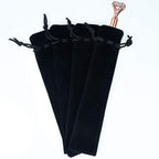 100PCS Velvet Pen Pouch Drawstring Pen Gift Bag Single Pen Packaging Case