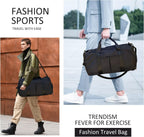 Large Travel Storage Gym Weekender Duffle Bag - Carry On Shoulder Sports Bag with Shoe Compartment