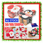 50~200x Christmas Party Lollipop Lolly Holder Sugar-loaf Paper Card Holder Xmas