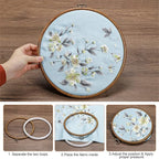 2X8/15cm Hand Embroidery Display Frame  Embroidery Hoop Flexi Hoop Decoration AU