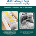 10pack Cereals Grain Moisture-proof Sealed Bag Transparent Grain Storage Bag AUS