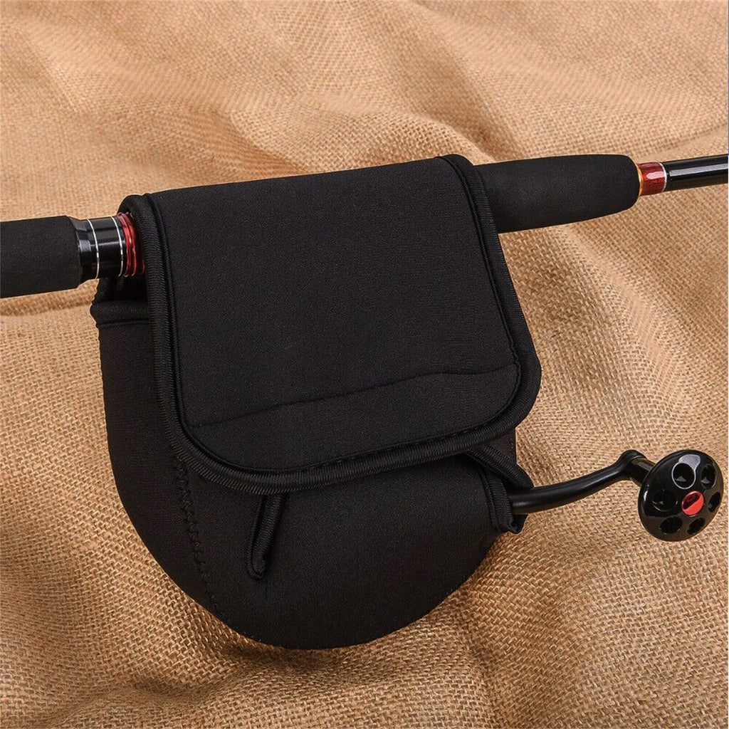 2PCS Fishing Reel Covers Neoprene Waterproof Protective Case Spinning Reel Pouch
