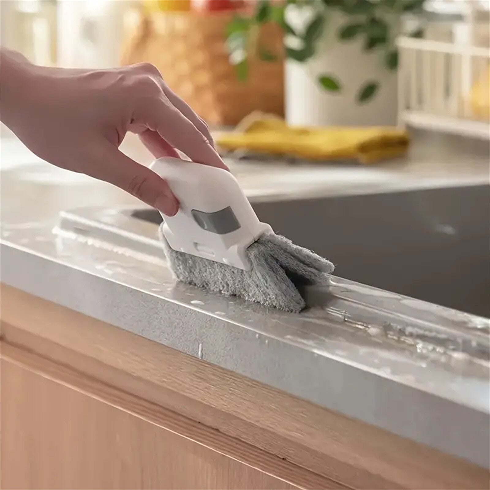 2 Pack Sliding Door Track Cleaning Brush – Window Gap Groove Dust Cleaner Tool for Kitchen and Home