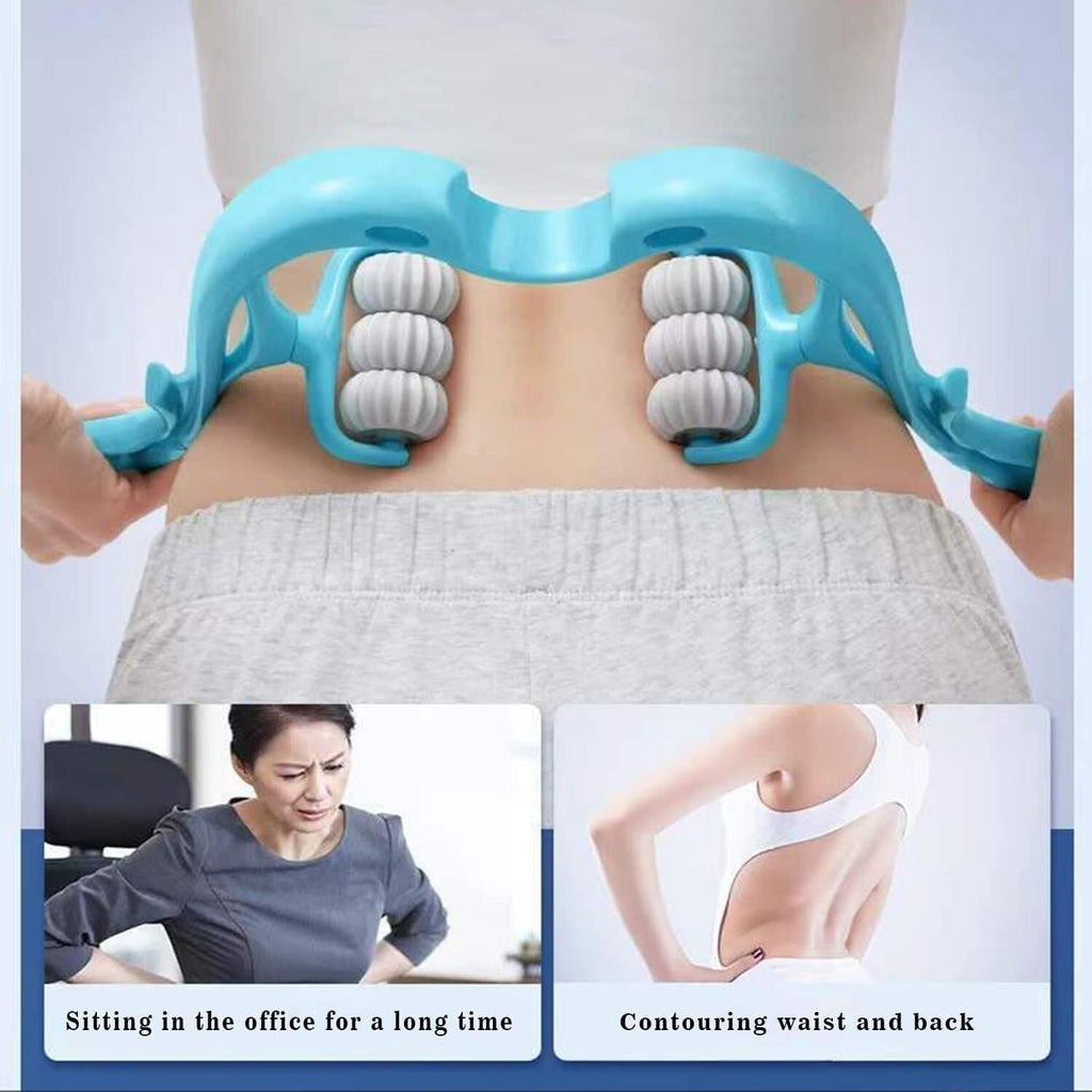 Massaging the lower back