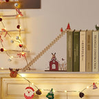 Wooden Countdowns Holiday Ornament Christmas Stairs Climbing Advent Calendar