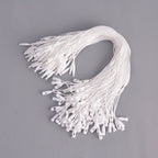 1000PCS Clothing Price Tag Strings - Bullet Head Hang Tags Label Lock Ties White