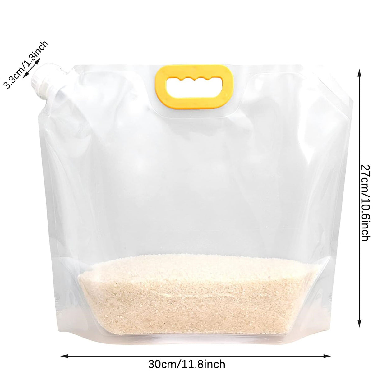 10pack Cereals Grain Moisture-proof Sealed Bag Transparent Grain Storage Bag AUS