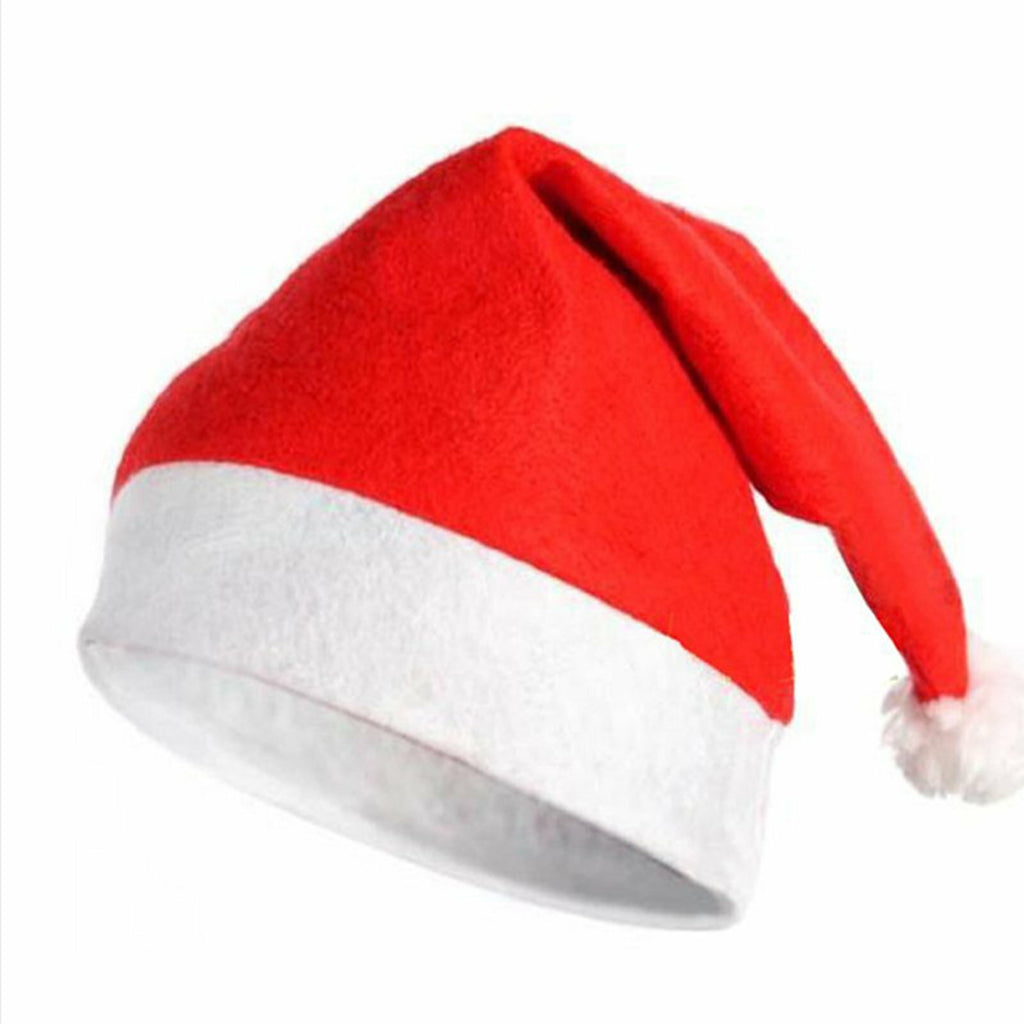 Red and white Christmas hat for adults