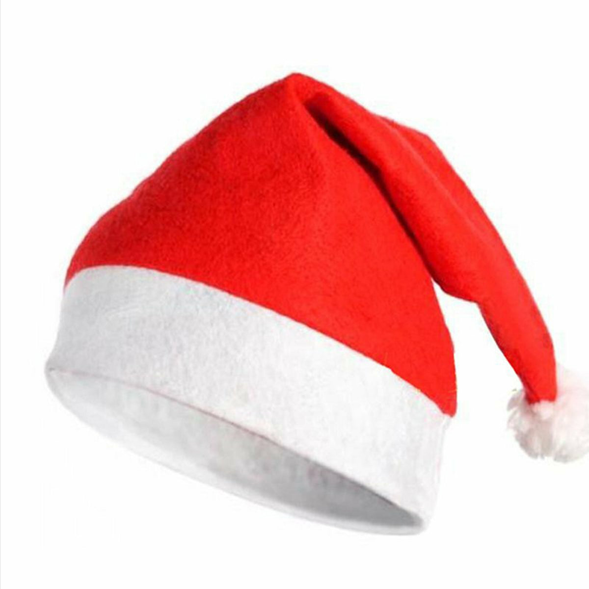 Red and white Christmas hat for adults