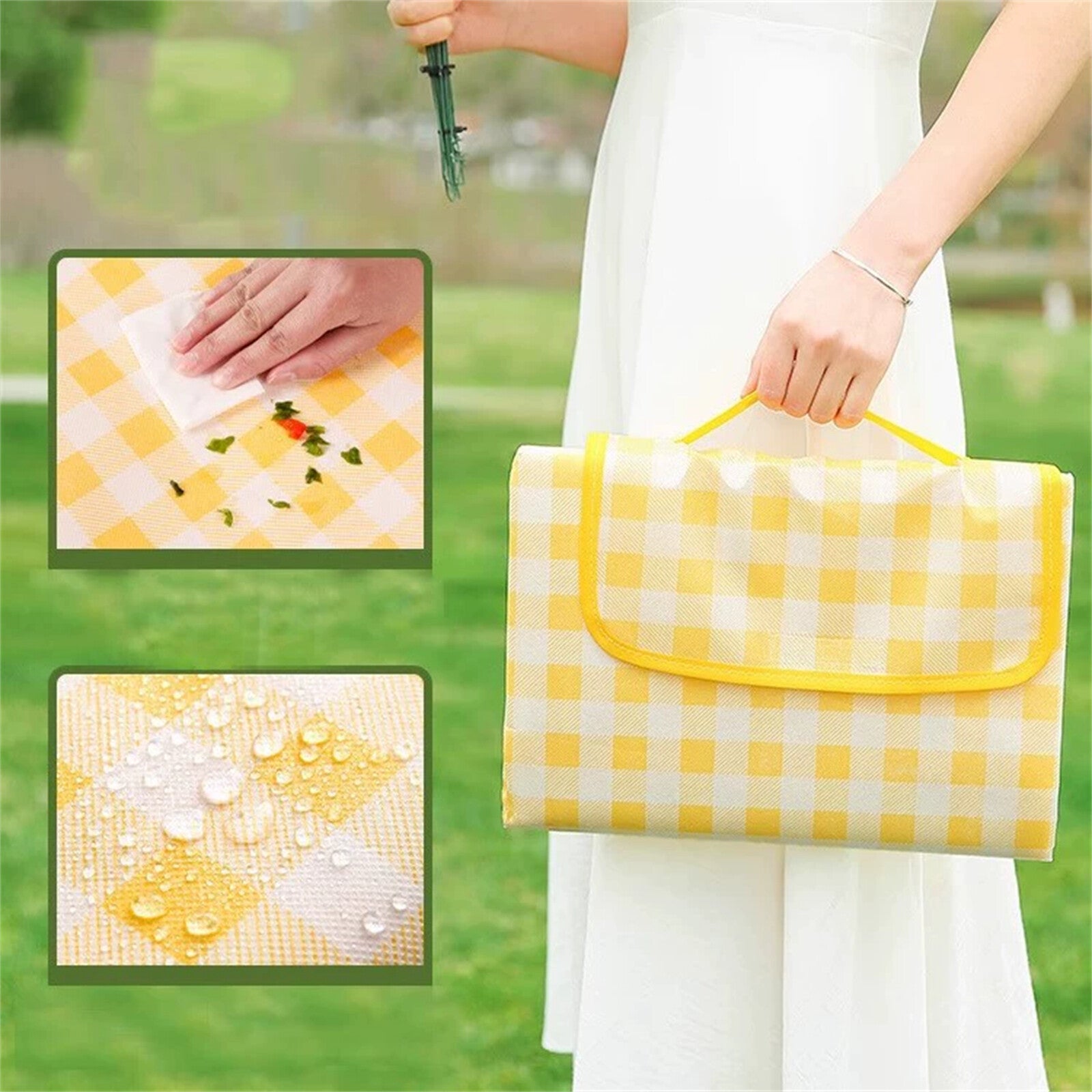 Large Waterproof Picnic Blanket Outdoor Beach Mat Camping Picnic Rug AU