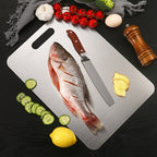 Cutting board used for camp cooking