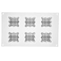 6-Cavity 3D Cube Silicone Mold – Bubble Candle Soap Chocolate Cake DIY Craft Mould
