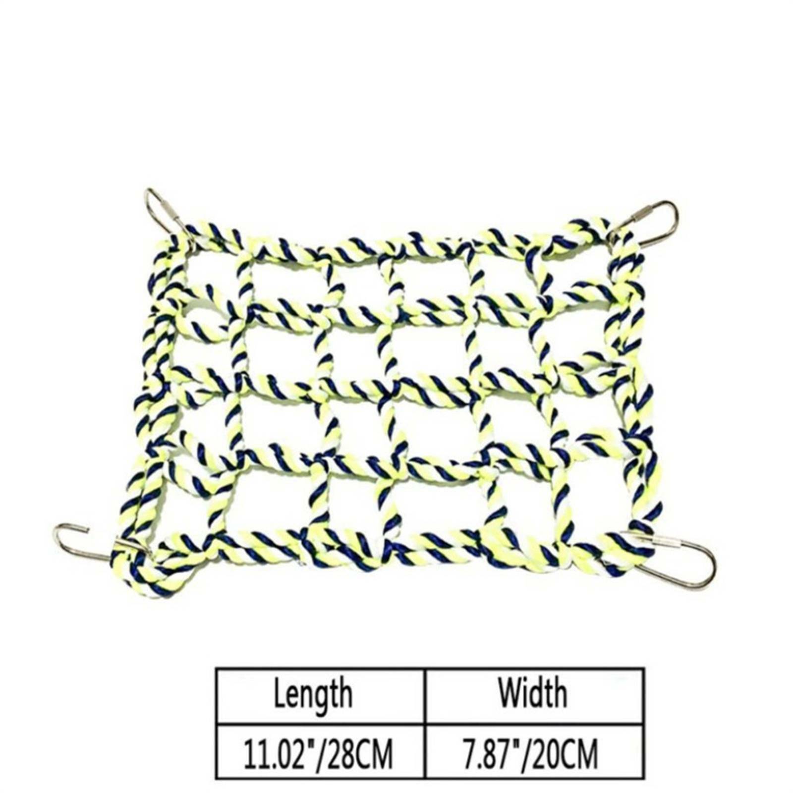 Parrot Rope Perch Bird Toy | Colorful Cotton Climbing Perch for Cage (0.5m–2.0m)
