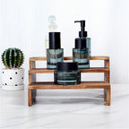 6pcs 3 Tier Wooden Display Risers Set | Rectangular Cupcake Dessert & Retail Display Stands