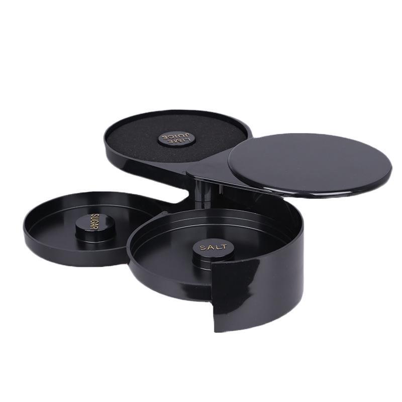 2pcs 3-Tier Cocktail Glass Rimmer | Bar Salt Sugar Seasoning Box for Bartender