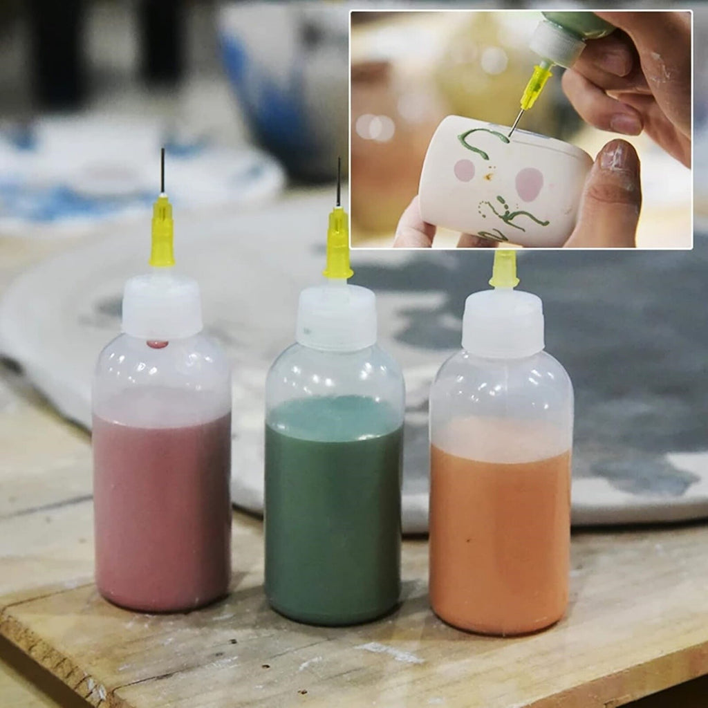 5PCS 50ml Needle Oiler Bottle Precision Glue Applicator Squeeze Dispenser Bottles