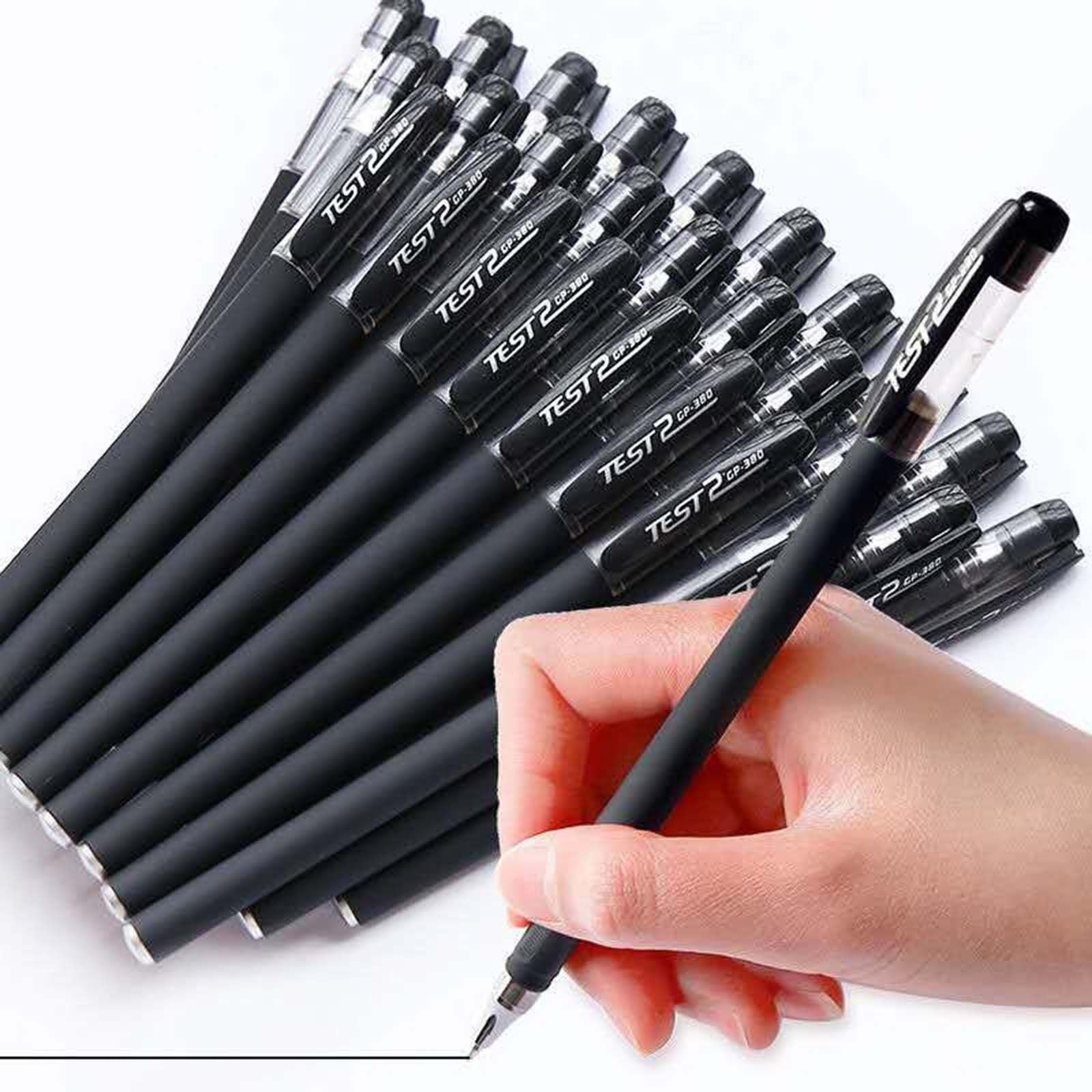 72pcs Black Ballpoint Pens 0.5mm Smooth Writing Office School Exam Pens