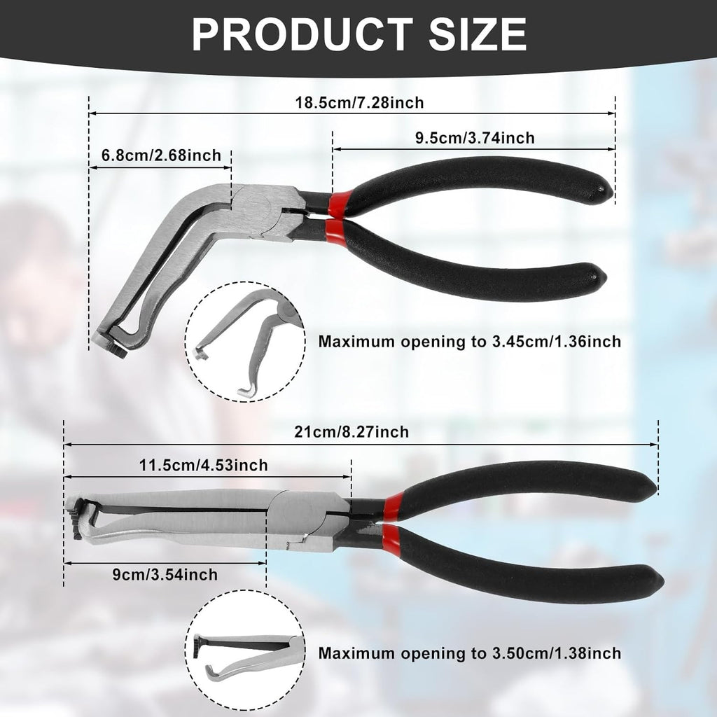 2pcs Electrical Connector Disconnect Pliers | Automotive Plug Removal Tool