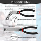 2pcs Electrical Connector Disconnect Pliers | Automotive Plug Removal Tool