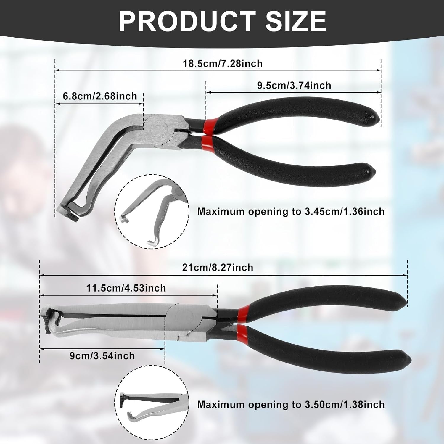 2pcs Electrical Connector Disconnect Pliers | Automotive Plug Removal Tool