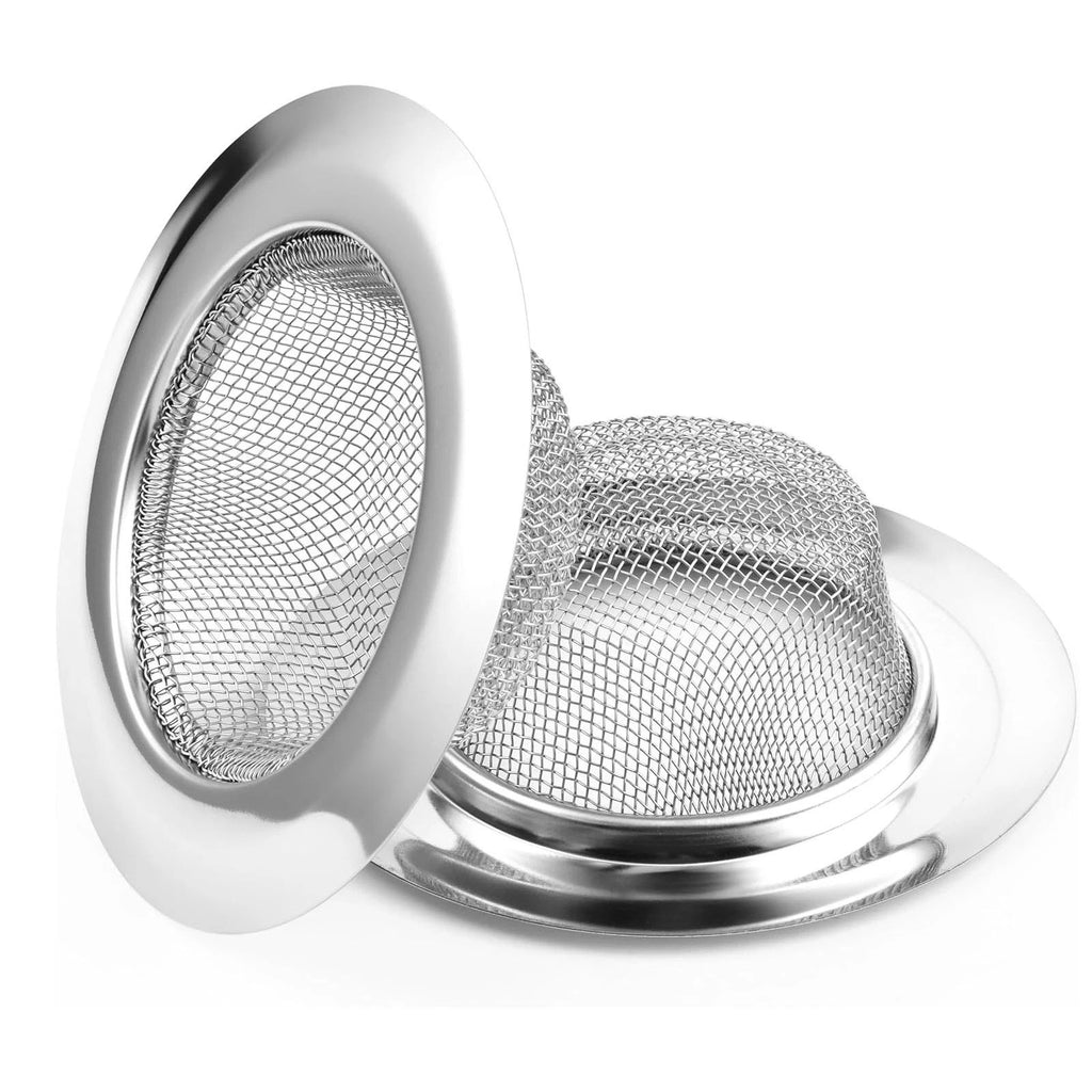 8PCS Stainless Steel Kitchen Sink Mesh Strainer - Waste Plug Filter Drain Stopper Set